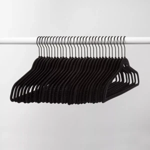 30pk Suit Flocked Hangers - Picture 1 of 5