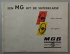 V27288 MG 'B' ROADSTER - CATALOGUE - 06/62 - 22x29 - B NL