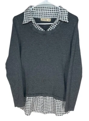 Blusa con cuello de manga larga Faded Glory para mujer talla XL Foto 1 de 4