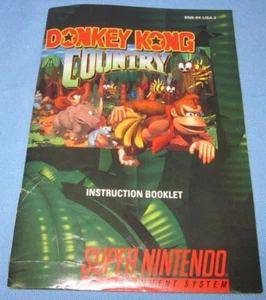 Folleto de instrucciones de Super Nintendo SNES ~ Donkey Kong Country - Imagen 1 de 4
