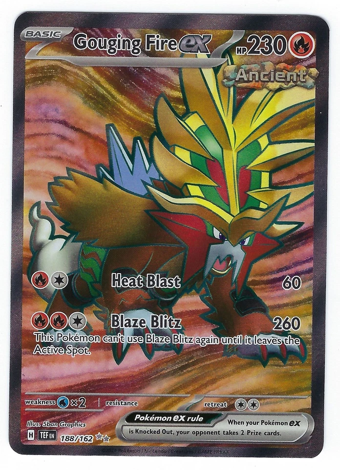 #188/162 Gouging Fire ex Ultra Rare | SV05: Temporal Forces NM - Image 1 of 1