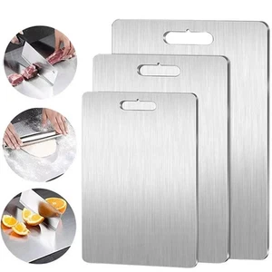 Titanium Coating Cutting Board Double-Sided Kitchen Tool Camping Size S / M /L - Picture 1 of 15