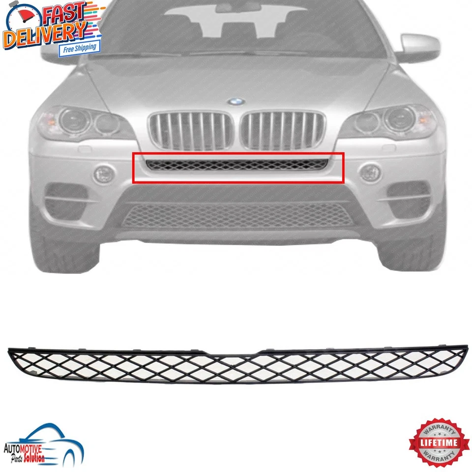 NEW FRONT BUMPER UPPER GRILLE BLACK FOR 2007-2013 BMW X5 2008-2014 X6 BM1036117 Foto 1 de 4