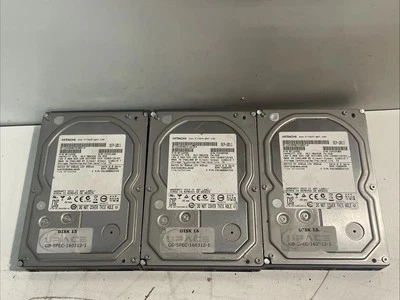 Lote de 3 discos duros Hitachi 3 TB 7200 rpm Sata 6.0 Gun/s Foto 1 de 4