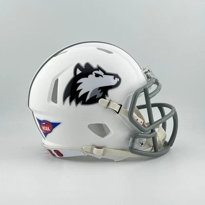 Northern Illinois Huskies (NIU) CUSTOM Matte White Mini Football Helmet - Image 1 of 4