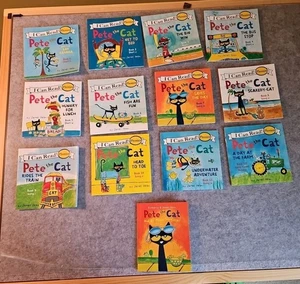 Pete the Cat I Can Read Phonics Kids Books Lot 12 Plus McDonald's His Magic Sun  - Bild 1 von 8
