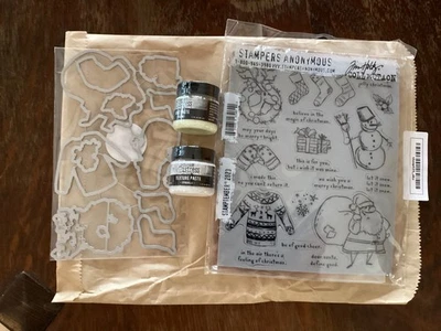 Conjunto completo de selos Stamptember 2023 Tim Holtz morre estênceis pastas NOVO - Imagem 1 de 4