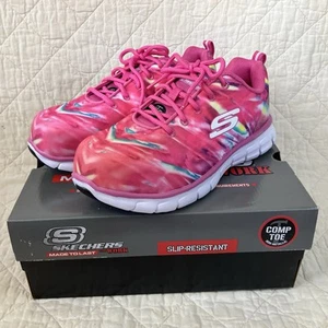 Skechers Sure Track rutschfeste Damen-Arbeitsschuhe aus Verbundmaterial Größe 8 neu - Bild 1 von 19