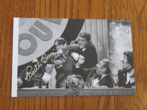 Ruth Buzzi Autographed Hand Signed 3x5 Paper Dean Martin Show Cover