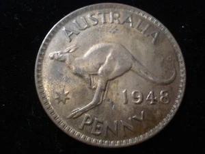 Australian 1948 Penny Scarce High Grade aUNC (TA04) - Picture 1 of 2