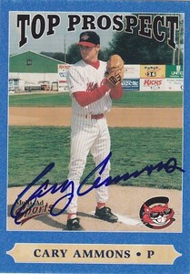 CARY AMMONS CHARLESTON ALLEYCATS SIGNED 1999 MULTI-AD SPORTS BASEBALL CARD