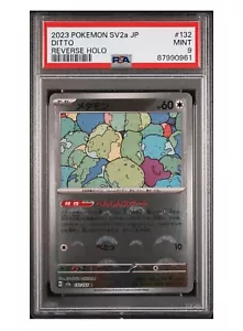 PSA 9 Mint Ditto Reverse Holo Pokemon 151 Japanese Sv2a 132/165 - Picture 1 of 2