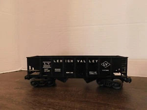 Lionel Post War 0 Gauge Black Lehigh Valley 6076 25000 Bay Hopper - Picture 1 of 3