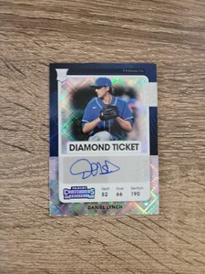 Daniel Lynch 2021 Panini Contenders Rookie Diamond Ticket Auto 5/15 RC Royals 