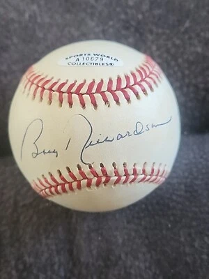 Bobby Richardson New York Yankees Rawlings Autographed Signed Auto Baseball - Image 1 of 4