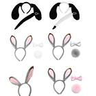 Plush Animal Ears Headband Costume Accessory Bunny Rabbit Dog Ear Headwear