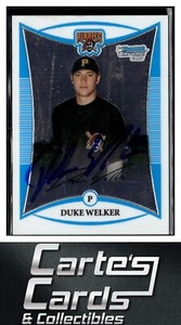 Duke Welker 2008  Bowman Chrome #BCP238 Pirates TTM/IP Signed Autographed