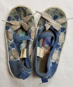 Frozen Girls Youth Shoes Sneakers Blue Size 8 Summer Slip on - Bild 1 von 3