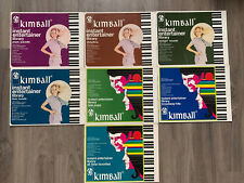Vintage 1972 Kimball Instant Entertainer Library Bundle Organ Songbooks 7 books