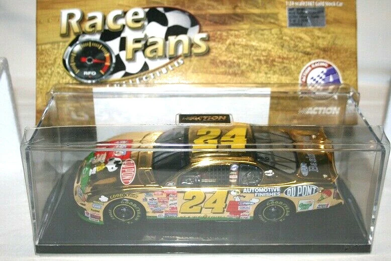 1/24 CHEVROLET JEFF GORDON 2000 PEANUTS 24K GOLD PLATED NASCAR ACTION LTD. ED. - Immagine 1 di 3