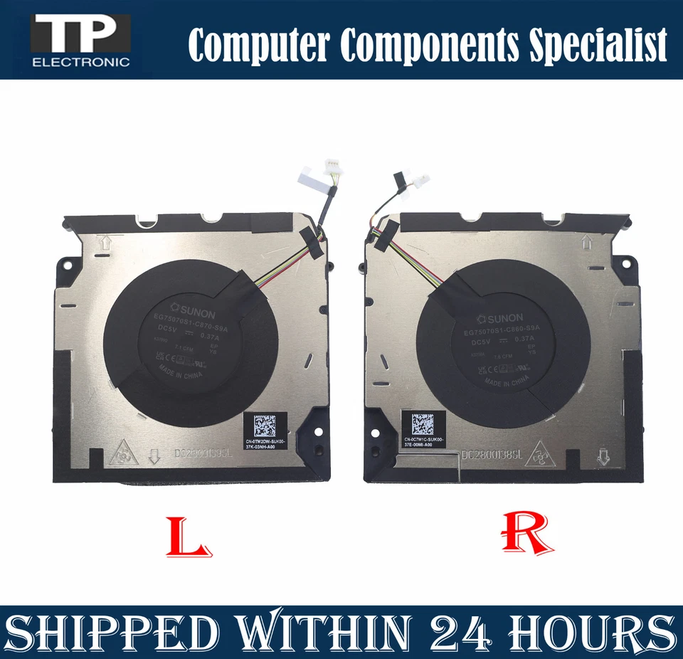 Loptap CPU GPU Cooling Fan For Dell Precision 5680 Fan - Image 1 of 2