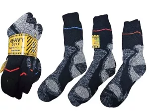Calcetines de trabajo de alta resistencia acolchados de bambú para hombre punta cómoda 3/6/12 pares - Imagen 1 de 7