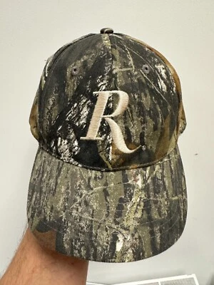 Remington Mossy Oak New Breakup Strapback Hat Camo Embroidered Cap Hunting - Image 1 of 4