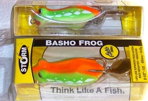 1 rana Storm Basho, Tonosama dorso arancione, 2-1/2", 1/2 oz, esca Topwater, RARA! - Foto 1 di 1