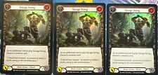 3x Savage Swing (Red) Rainbow Foil WTR020 Welcome to Rathe Flesh and Blood FAB