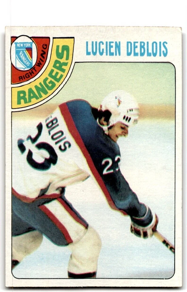 1978-79 Topps Hockey Cards Lucien DeBlois Rookie New York Rangers #136 - Image 1 of 2