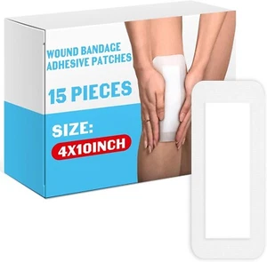 Island Dressing Bordered Gauze | Large Wound Care Bandage with Adhesive Borde... - Picture 1 of 7