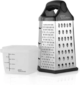 Cheese Grater - 6-Sided Grater with Container Hand Grater Slicer Chopper Zester - Picture 1 of 7