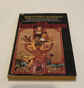 VINTAGE ENTER THE DRAGON Mike Roote BRUCE LEE - FILM TIE-IN 1973 1st EDITION - Picture 1 of 6