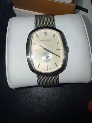 Reloj Philip Stein para hombre con doble correa de malla de tiempo Foto 1 de 4