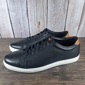 Allen Edmonds Courtside Men's Black Leather Lace Up Sneaker (Read Description) - Picture 1 of 10