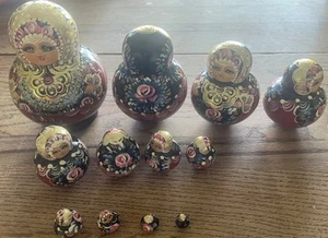 Matroschka Nestchenpuppen.12er Set, Eiche - Bild 1 von 5