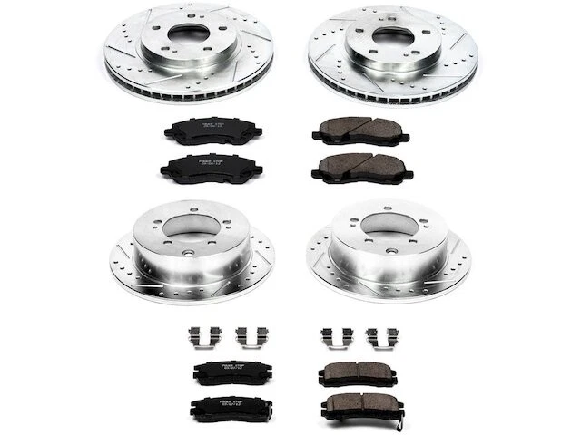 Kit de pastillas de freno y rotor delanteras y traseras para Nissan Máxima 2005 2004-2006 WT121WN Foto 1 de 1