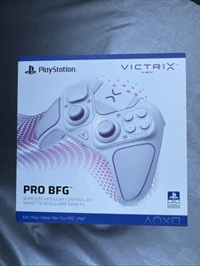 PDP Victrix Pro BFG Wireless Gaming Controller for PS5, PS4, PC, White - Picture 1 of 8