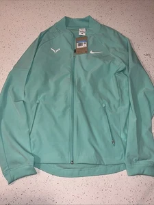 Nike Dri-FIT Rafa Nadal Tennis Jacket Emerald DV2885-349 Men’s Sz Medium NWT - Picture 1 of 5