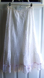 Vintage GONNA DA MATRIMONIO sottogonna sottogonna slip tutù di pervinca taglia Med USA - Foto 1 di 10