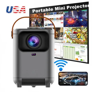 Smart Proyector FHD Native 1080P Smart Video Home Cinema 4K Projector HDMI USB - Picture 1 of 13