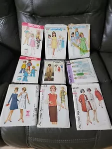 HUGE Lot of 18 CUT Vintage Sewing Patterns Simplicity and McCalls - Picture 1 of 10