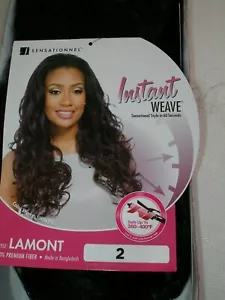 Sensationnel LAMONT Style Perücke Instant Haar gewebt lange Perücke #2 Farbe neu mit Etikett - Bild 1 von 8