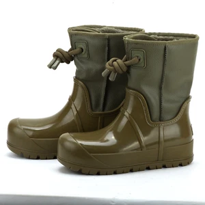 UGG RAINCLOUD LACE BURNT OLIVE RUBBER WATERPROOF WOMEN'S RAIN BOOTS SZ US 7 NEW - Picture 1 of 9