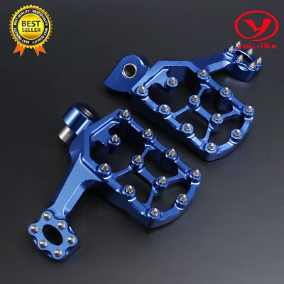 Reposapiés CNC azul pivote estriberas para moto de cross Yamaha YZ85 1998-2017 16 15 14 13 Foto 1 de 4