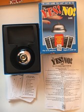 The Yes! No! Card Game with Service Bell Paul Lamond Games Used Brill Condition