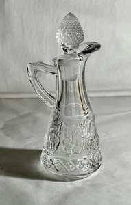 Duncan & Miller Crystal Sandwich 5 3/4" botella de aceite con tapón - Imagen 1 de 1