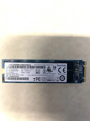 Sandisk 256GB M.2 SSD Hard Drive mixed - Image 1 of 2