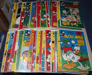 MICKY MAUS 1968 Nr. 1-52, kompl. m. Sammelmarken, -bildern & KLAPPSEITEN! 48 St. - Bild 1 von 9