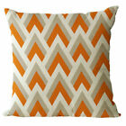 Pillow Case Retor Geometry Cotton Linen Sofa Waist Bed Cushion Cover Home Decor